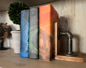 Rustic Bookend/Industrial Bookend/Bookend
