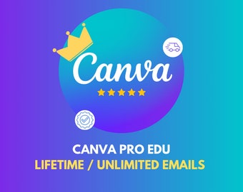 CANVA Pro EDU Nieograniczona liczba e-maili Dożywotni dostęp Natychmiastowa dostawa