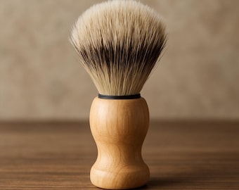 Luxus Dachshaar Rasierpinsel mit elegantem Holzgriff