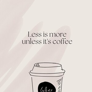 Minimalistic Coffee Phone Wallpaper