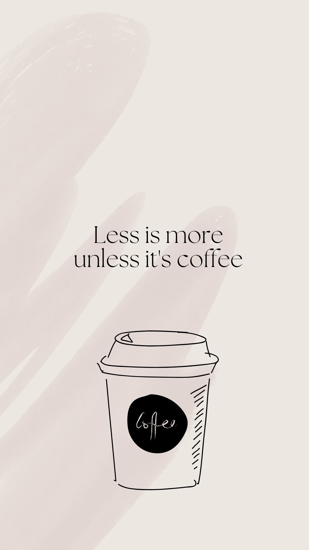 Minimalistic Coffee Phone Wallpaper - Etsy