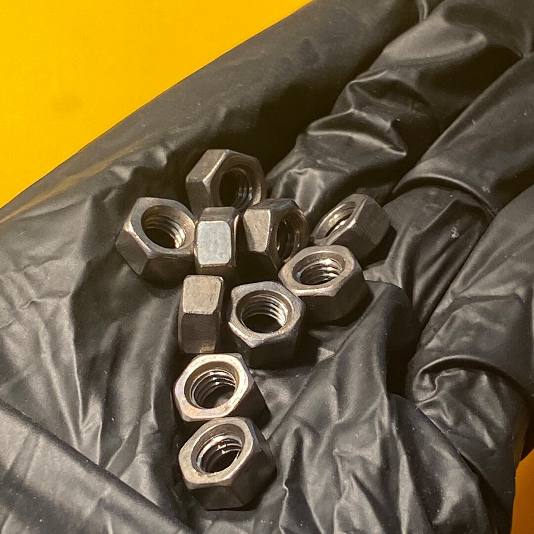 M6 Titanium Hex Nuts Titanium Grade 4 Heavy Duty Hardware Replacement