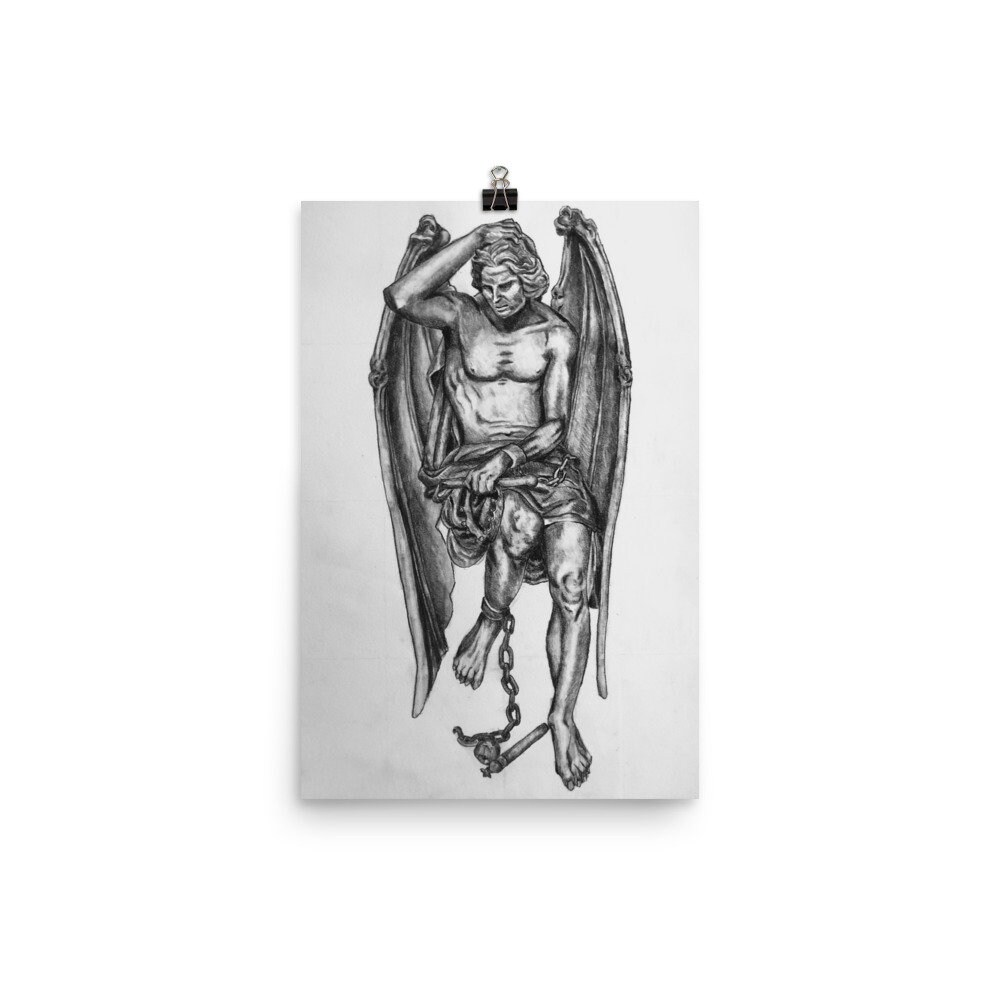 Lucifer Angel Form Print 