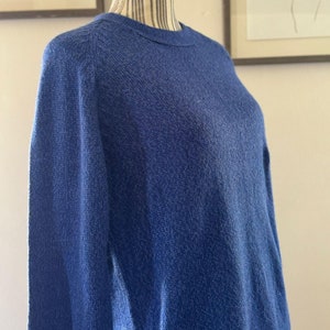 Luxurious Blue Alpaca Sweater – Crafted with Care from 100% Alpaca Wool