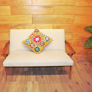 Handmade Embroidered Pillow Case | Traditional Peruvian Floral Embroidery | Ayacucho - Peru
