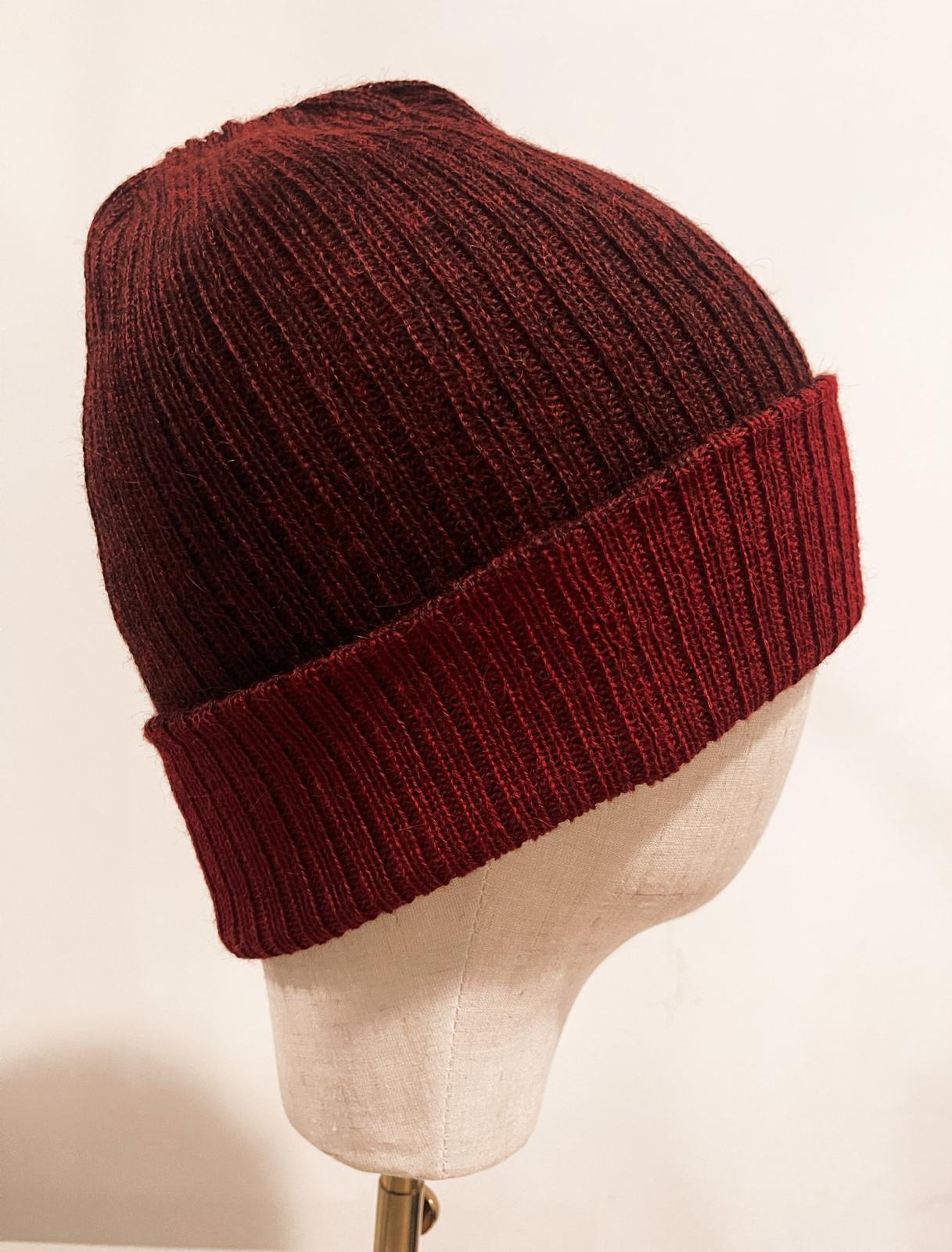 100% Baby Alpaca Reversible Luxury Peruvian Baby Alpaca Beanie Reversible luxury Alpaca Beanies. Hypoallergenic. Unisex. by  main image 2