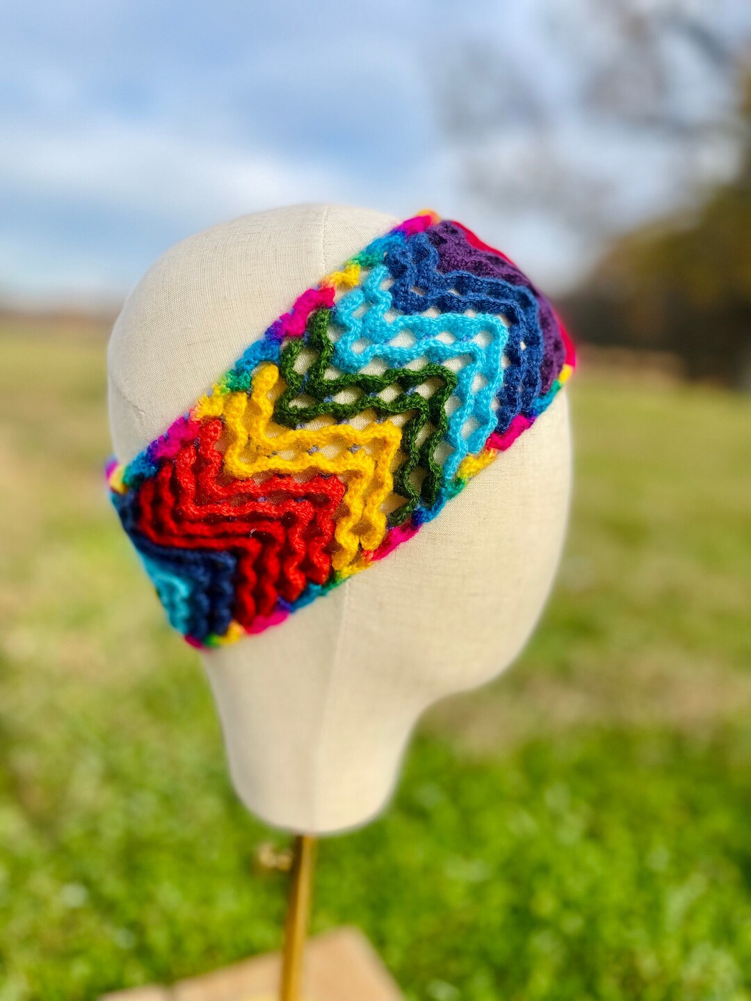 Andean Handmade Wool Headbands | Winter Headband - Etsy display picture 2