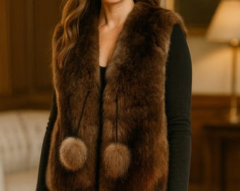 Luxury Baby Alpaca Fur Vest | Handcrafted Piece from Peru