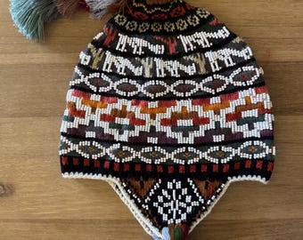 Handmade Andean Beaded Chullo • Peruvian Q display picture 2