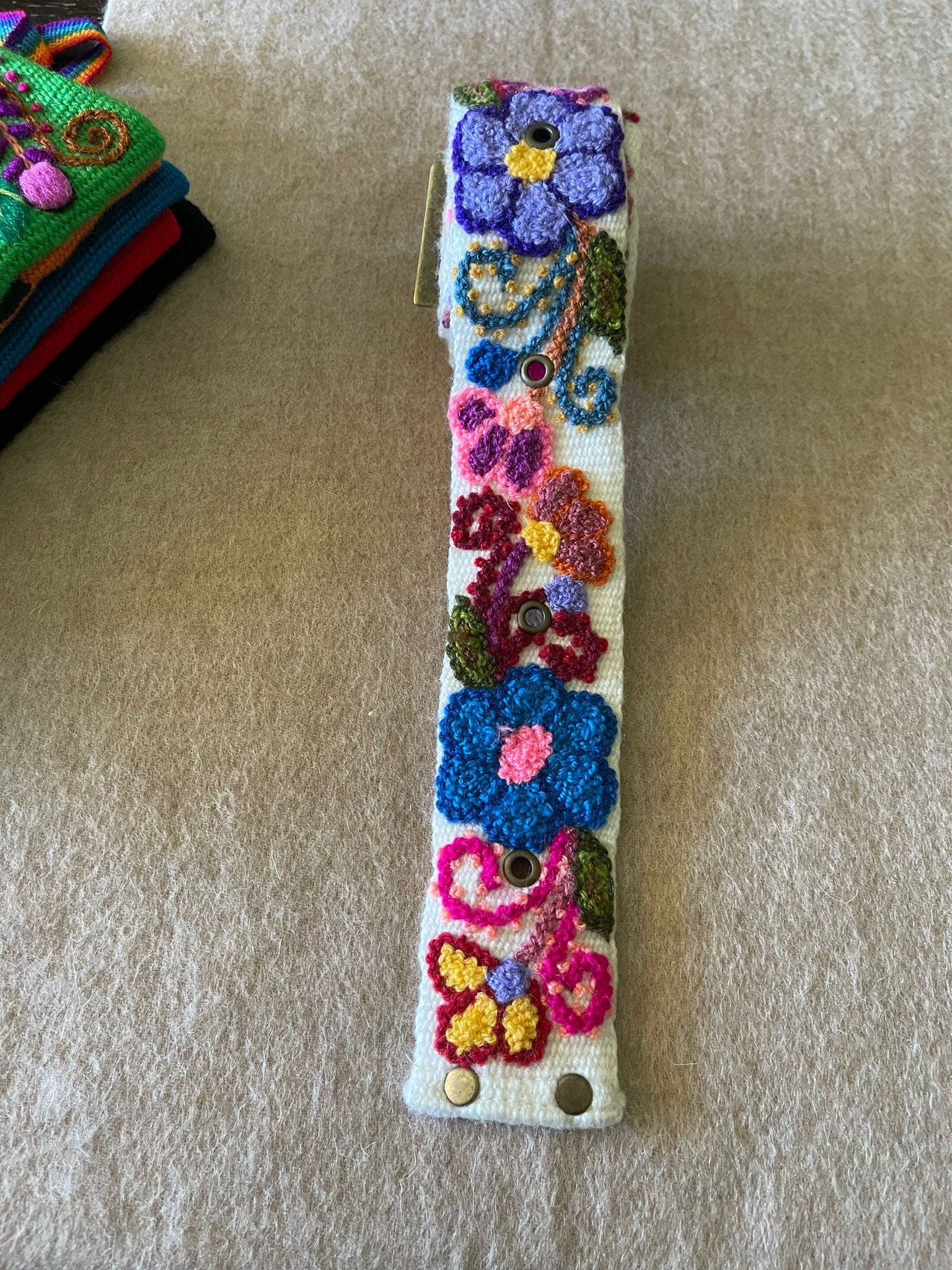 Floral Embroidered Belt