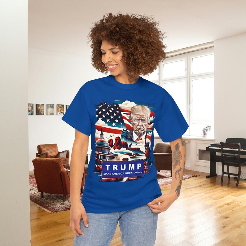 T-shirt Donald Trump 2024 - Taille S à 5XL - Coton 100% - Neuf Avec étiquettes