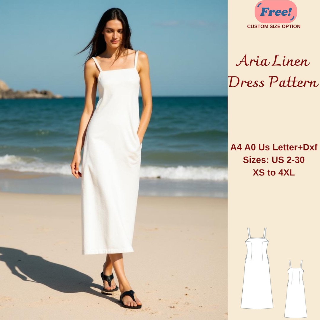 green linen halter dress Blue Zone Planet main image 1