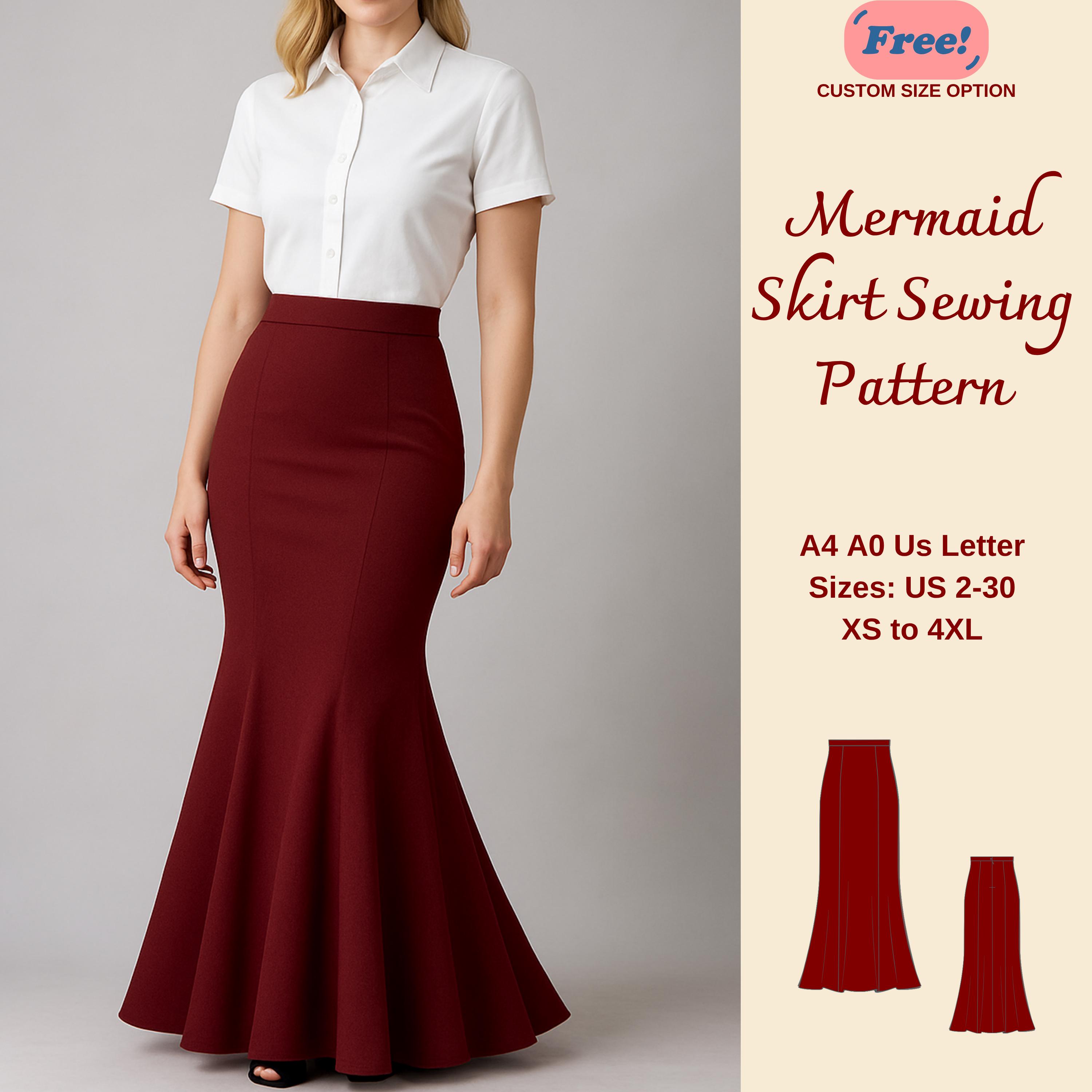 Trumpet Skirt - Etsy