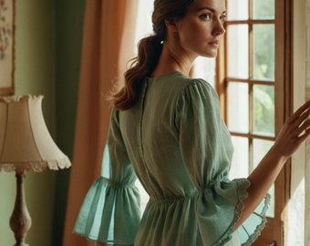 Cottagecore Chemise Sewing Pattern: Renaissance, Fairy, Elvish Dress (XS-4XL) (PDF Pattern)