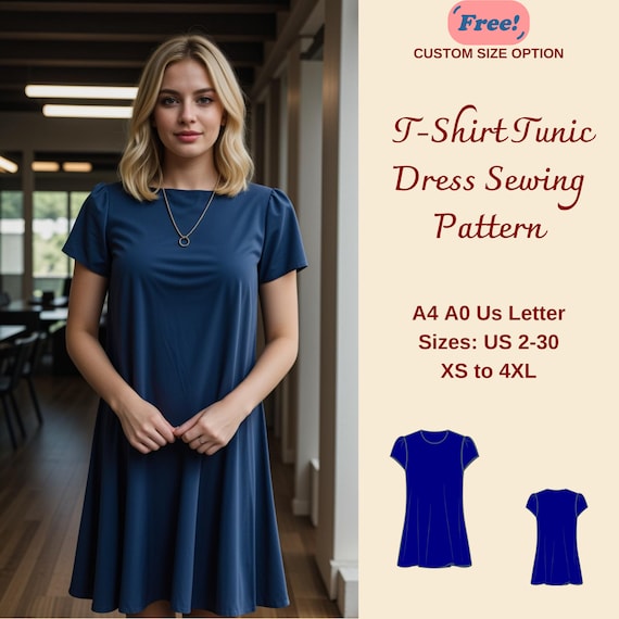 knee length dresses for ladies Shift Dress with pockets PDF Sewing Pattern  Sew Anastasia