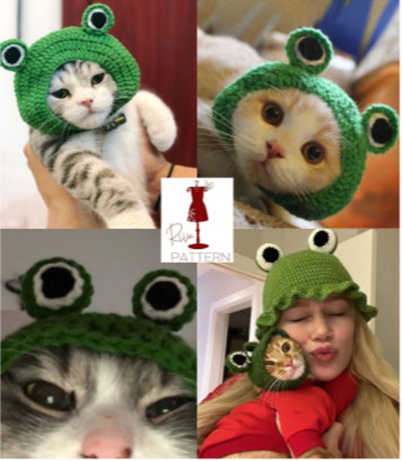 Balaclava Crochet Pattern Balaclava With Ears for Cats Etsy