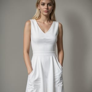 A-Line Maxi Dress Sewing Pattern: Easy Linen Sundress (XS-4XL) (PDF Pattern)