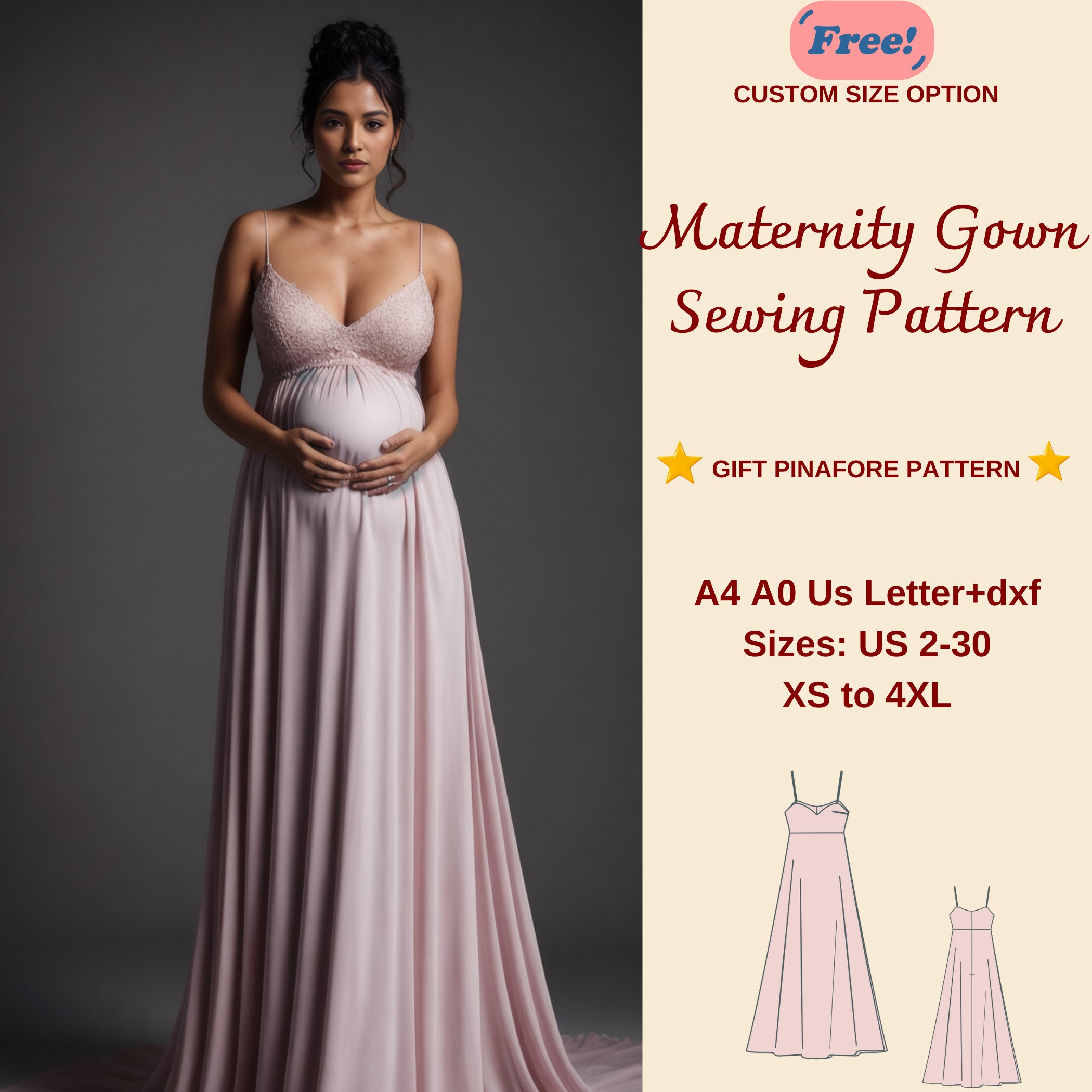 Formal Dress Patterns for Maternity - Etsy
