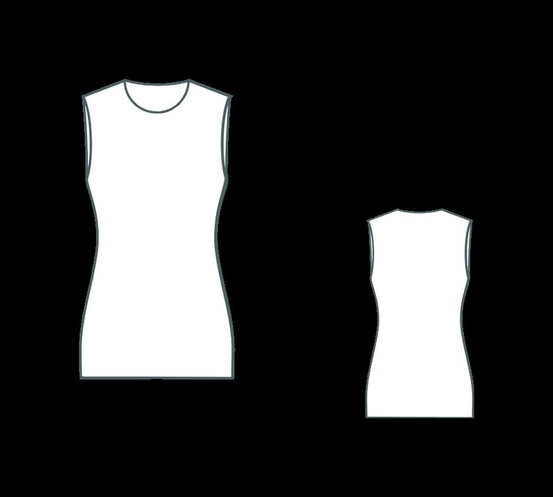 Peut inclure: Un d&eacute;bardeur blanc sans manches avec un col rond. Le d&eacute;bardeur est pr&eacute;sent&eacute; de face et de dos.