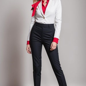 Slim Fit Pants for Women Sewing Pattern, Slim Fit Pants, Suit Pants, Pant trousers PDF Sewing, Retro Trousers, Formal Pants, XS-4XL image 3
