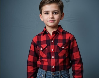Boy's Shirt Sewing Pattern: Kids Sizes 2-16 (Digital Download)