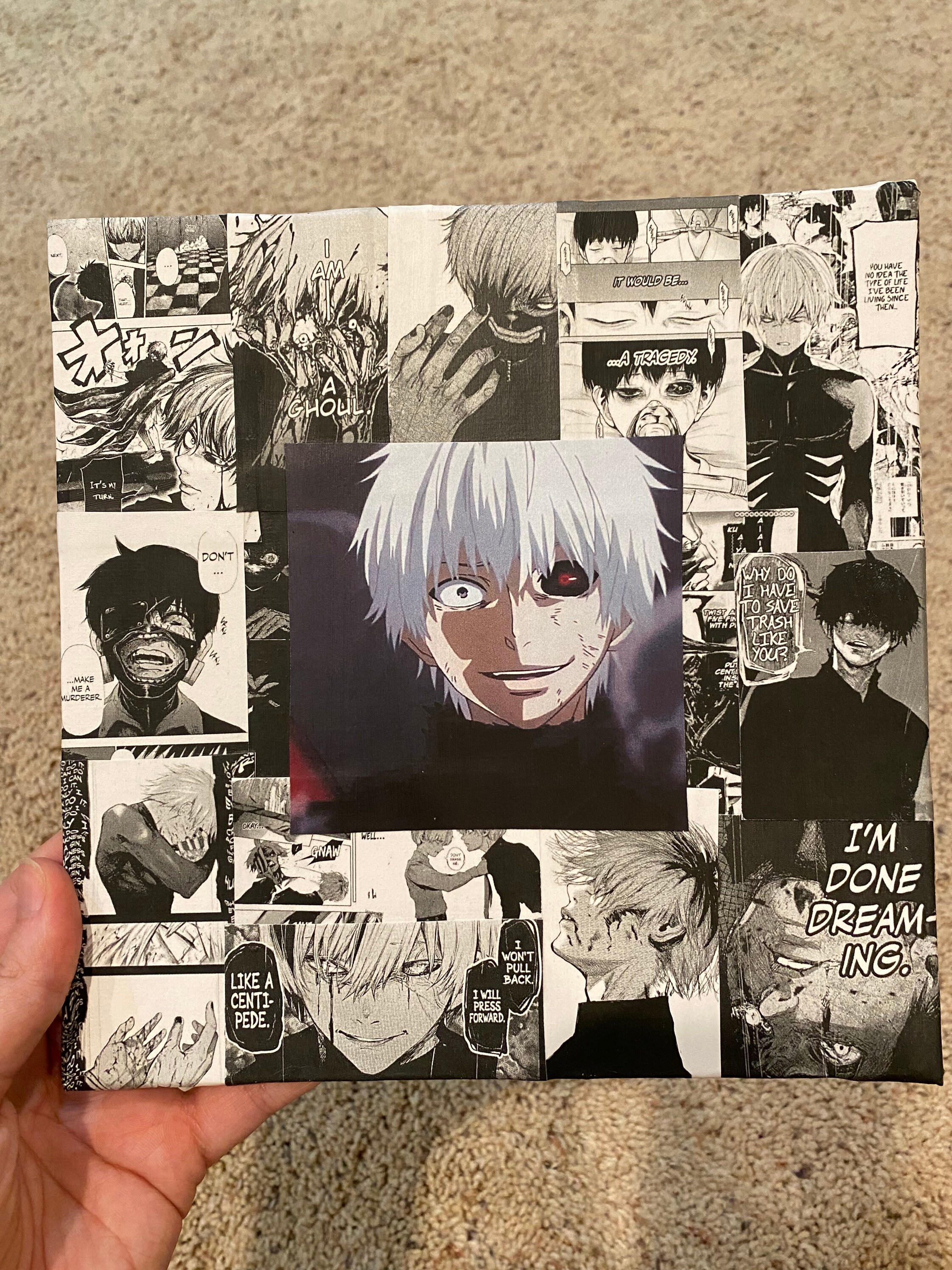 Kaneki Tokyo Ghoul Manga Collage Etsy Australia
