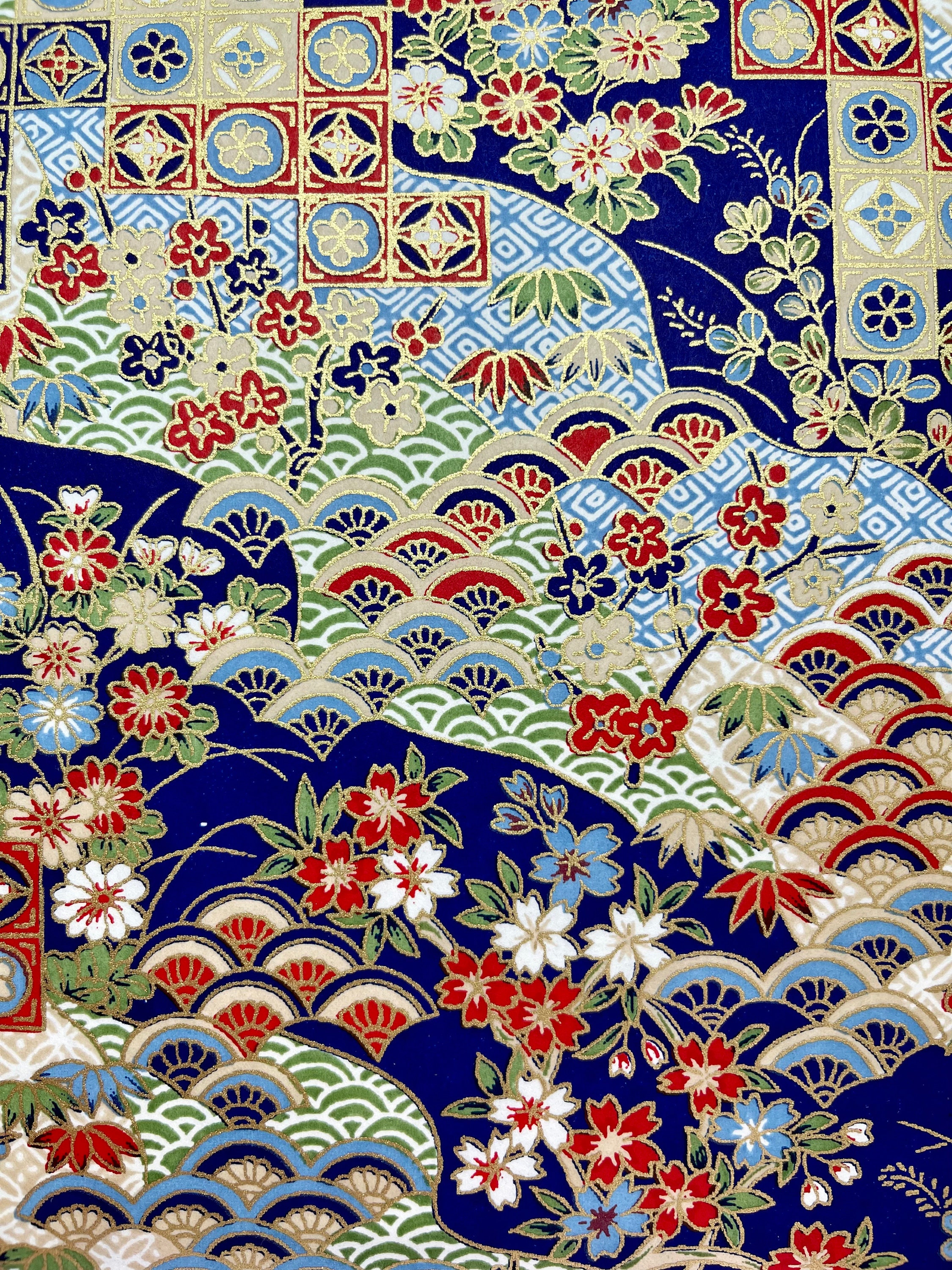 Origami -yuzen Washi -chiyogami - Silk Screen Paper -craft Paper