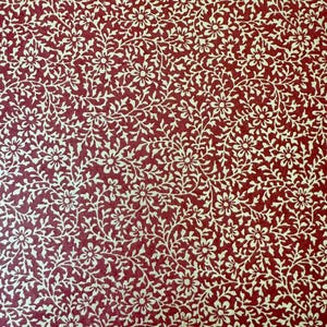Origami - Yuzen Washi - Chiyogami - Papel serigráfico - Papel para manualidades - Varios tamaños - Patrón de vides doradas sobre rojo oscuro n.° 1025 3402