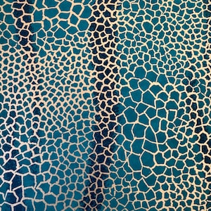 Origami -Yuzen Washi -Chiyogami -Silk Screen Paper -Craft Paper -Various Sizes -Green and Gold Dragon Scales Pattern #920