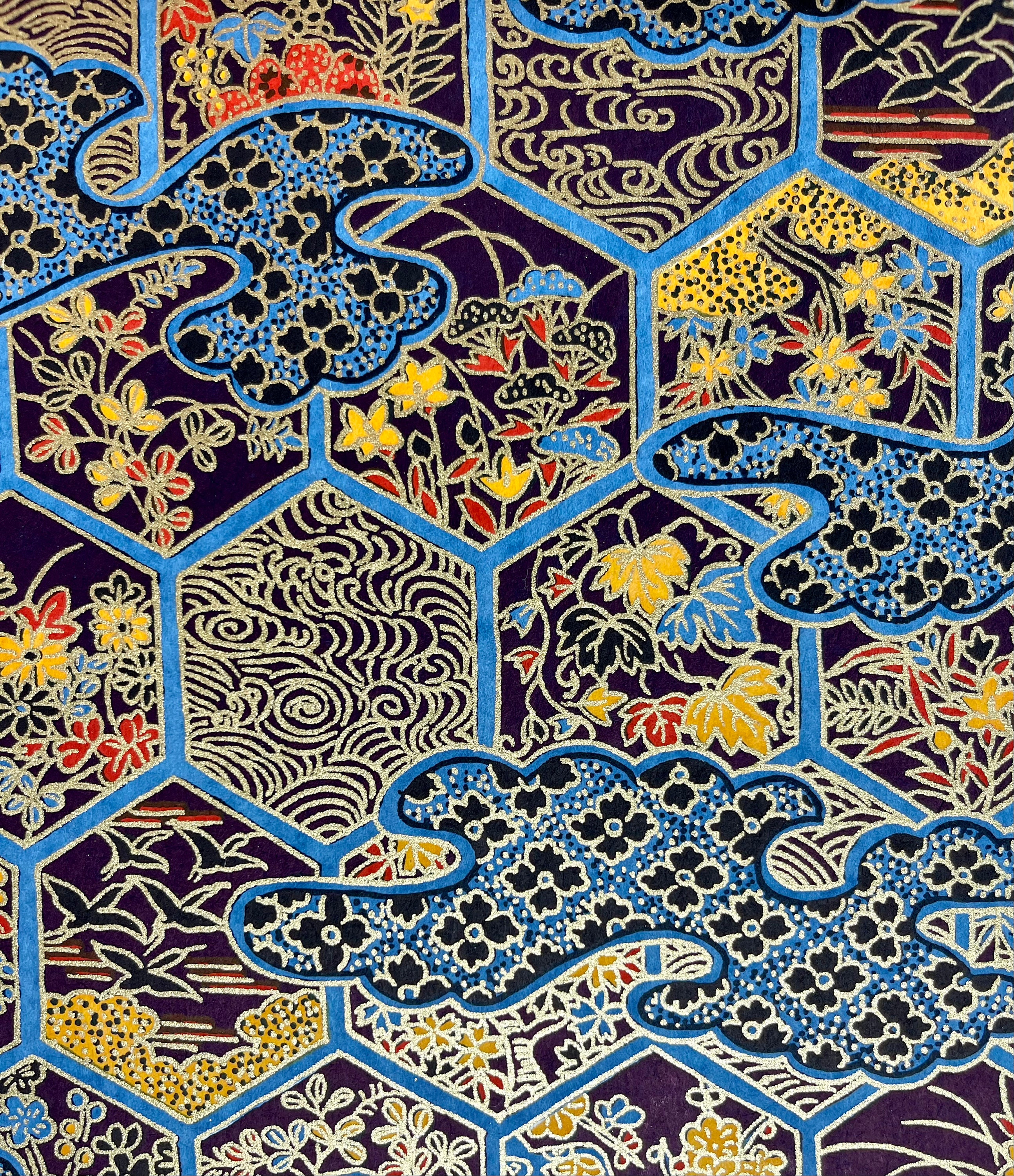 Origami -yuzen Washi -chiyogami - Silk Screen Paper -craft Paper ...