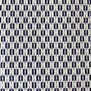 Origami -Yuzen Washi -Chiyogami -Silk Screen Paper -Craft Paper -Various Sizes - Dark Blue Yagasuri on White Pattern #547