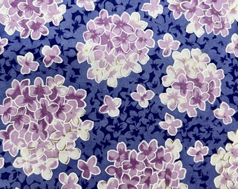 Origami - Yuzen Washi - Chiyogami - Carta serigrafica - Carta artigianale - Varie dimensioni - Motivo ortensia viola chiaro e scuro n. 344