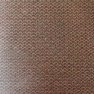 Origami -Yuzen Washi -Chiyogami -Silk Screen Paper -Craft Paper -Various Sizes -(S) Brown and Gold Floral Diamonds Pattern #577