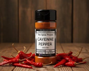 Extra Hot Cayenne Pepper Powder: Spicy Ground Pepper (1.9 oz)