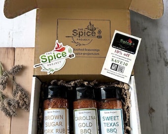 BBQ Seasoning 3-Pack: Sweet, Smoky BBQ Rub Set