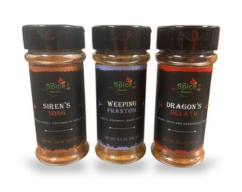 SPICY Seasoning Combo Pack (3) | Christmas Hot Spice Gift Set, Ghost Pepper & Honey Habanero | The Spice Project