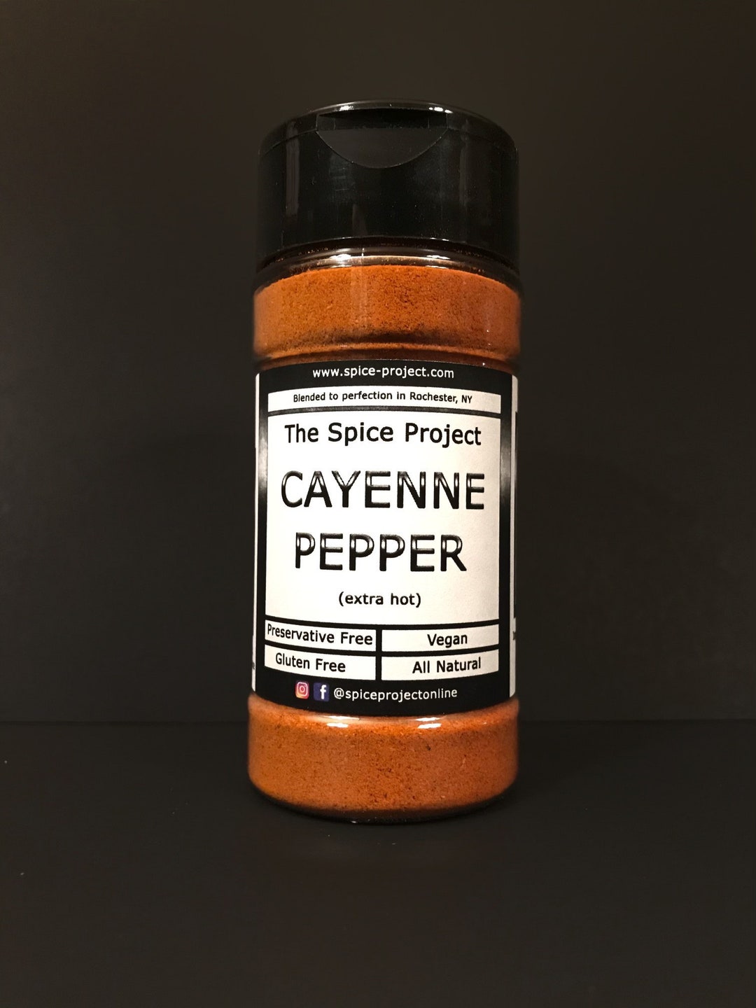 Extra Hot Cayenne Pepper Powder 1.9 Oz Quality Ground Pepper and Spicy