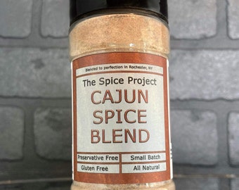 Cajun Seasoning -- Medium heat Louisiana-style spice for meat and vegetables -- all-natural preservative-free -- The Spice Project