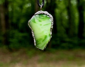 Soldered Spring Green Andara- Abundance