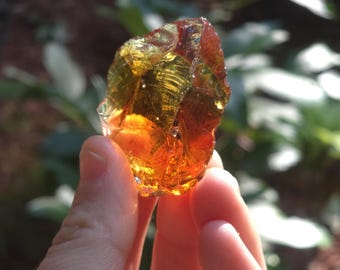 Amber Orange Andara-  Sacral Chakra- Divine Feminine