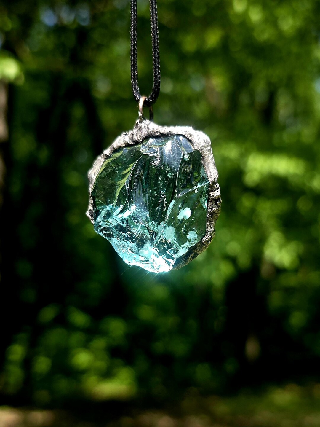 Soldered Blue Soldered Aqua Blue Andara- Calm, Serenity, Primordial Waters - Etsy