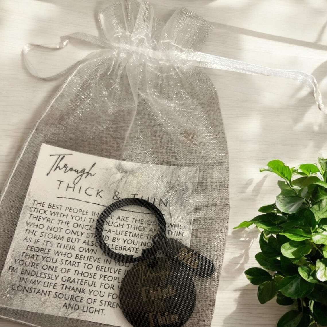 Prl Key Chain Through Thick and Thin Bracelets Gift Present Girlfriend Wife Boyfriend ...