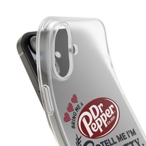 Flexi Cases, Dr Pepper Lover Handyhülle, lustiges Handyzubehör, süße Handyhülle, Geschenk für sie, dünne Handyhülle, Geschenk für Sie