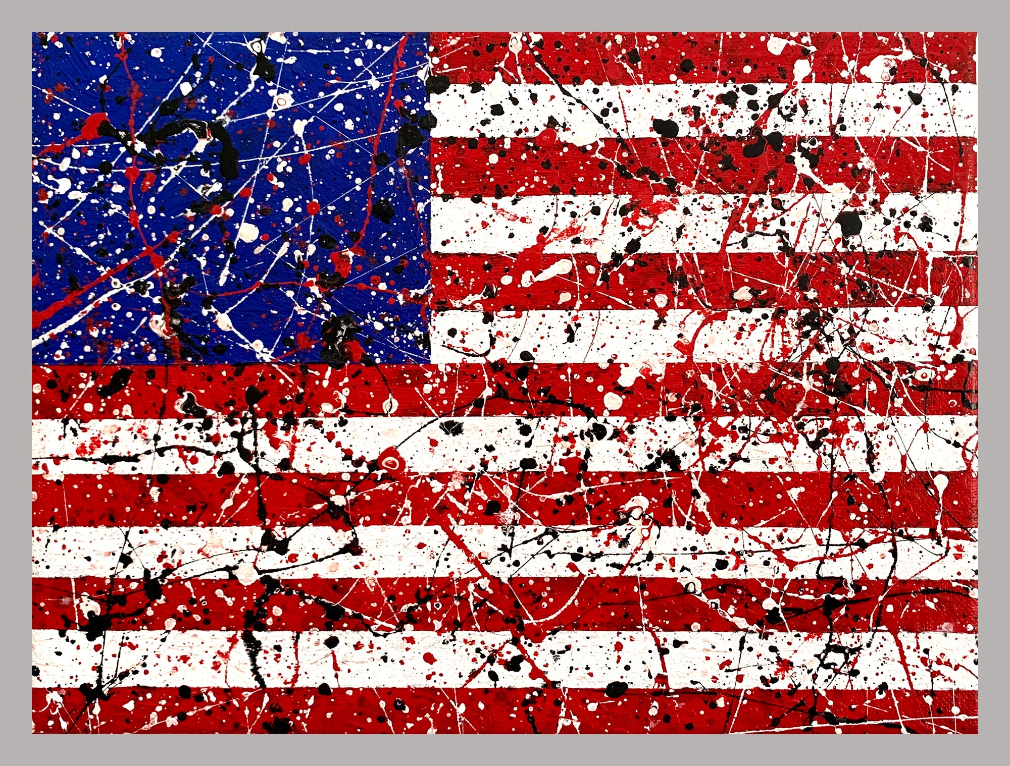 ジャスパー　ジョンズ ジャスパー・ジョーンズ「3枚の旗」 [82338422]のアート作品