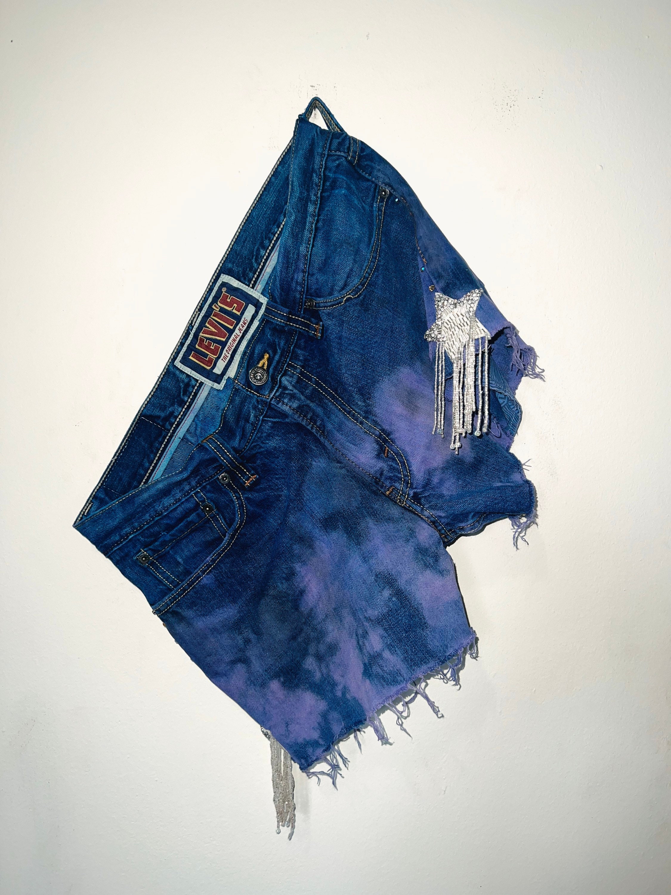 Celestial Star Patch Tie Dye Shorts - Etsy