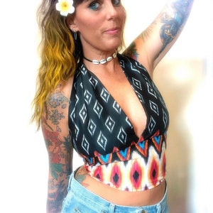 Tribal Print halter top