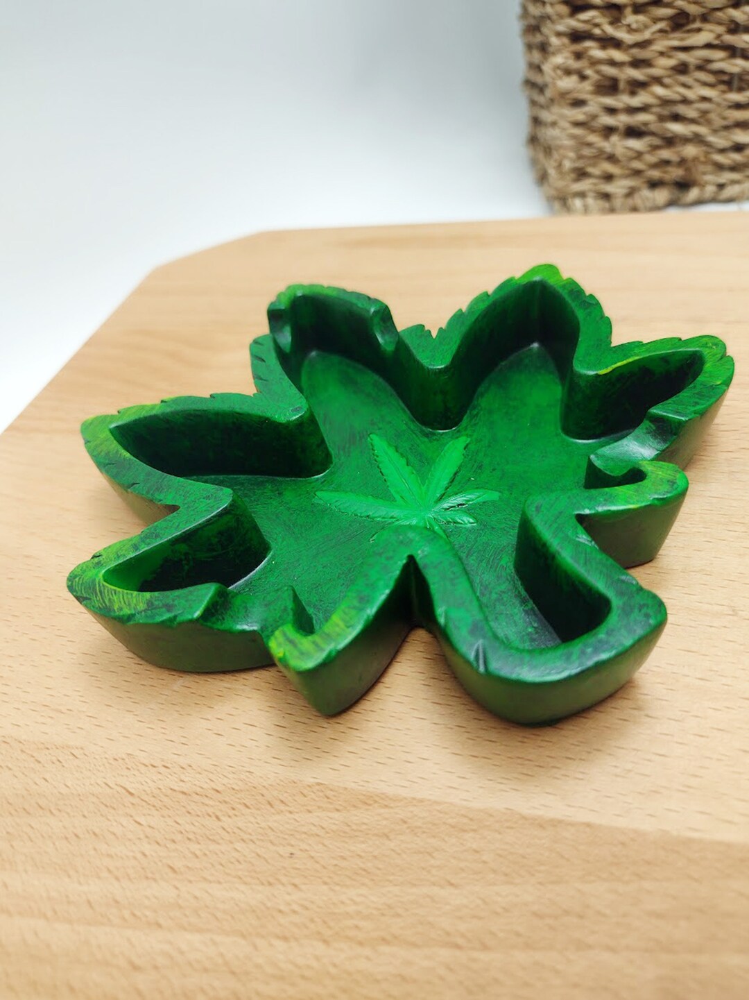 Hemp Leaf Ashtray / Cannabis Ashtray / Weed Leaf Ashtray Etsy