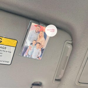 Personalized Photo Car Visor Clip: Custom Memorabilia Gift