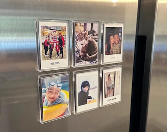 Photo Fridge Magnet, Custom Magnet, Refrigerator Magnet, School Locker Magnet, Personalized Photo Gift, Polaroid Style Photo Magnet