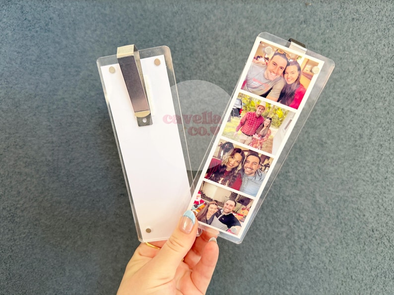 Photo Booth Strip Car Visor Clip, Photo Strip Holder, Magnetic Photo Frame, Sun Visor Picture Holder, 2x6 inch, Valentines Day Gift Idea image 7